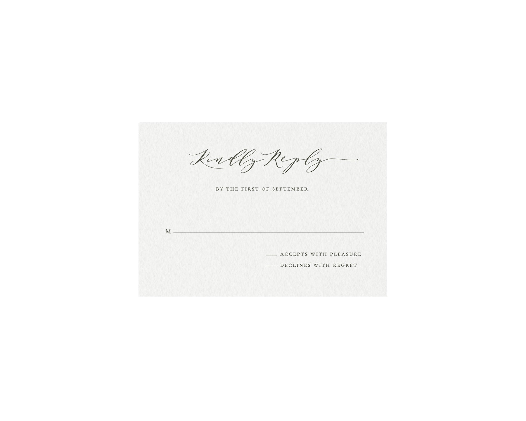 Slate Gray Wedding Invitation Suite: Minimalist Calligraphy (DIY Printable)