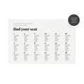 Modern Wedding Seating Chart Sign: Fairfax Printable (PDF Download)