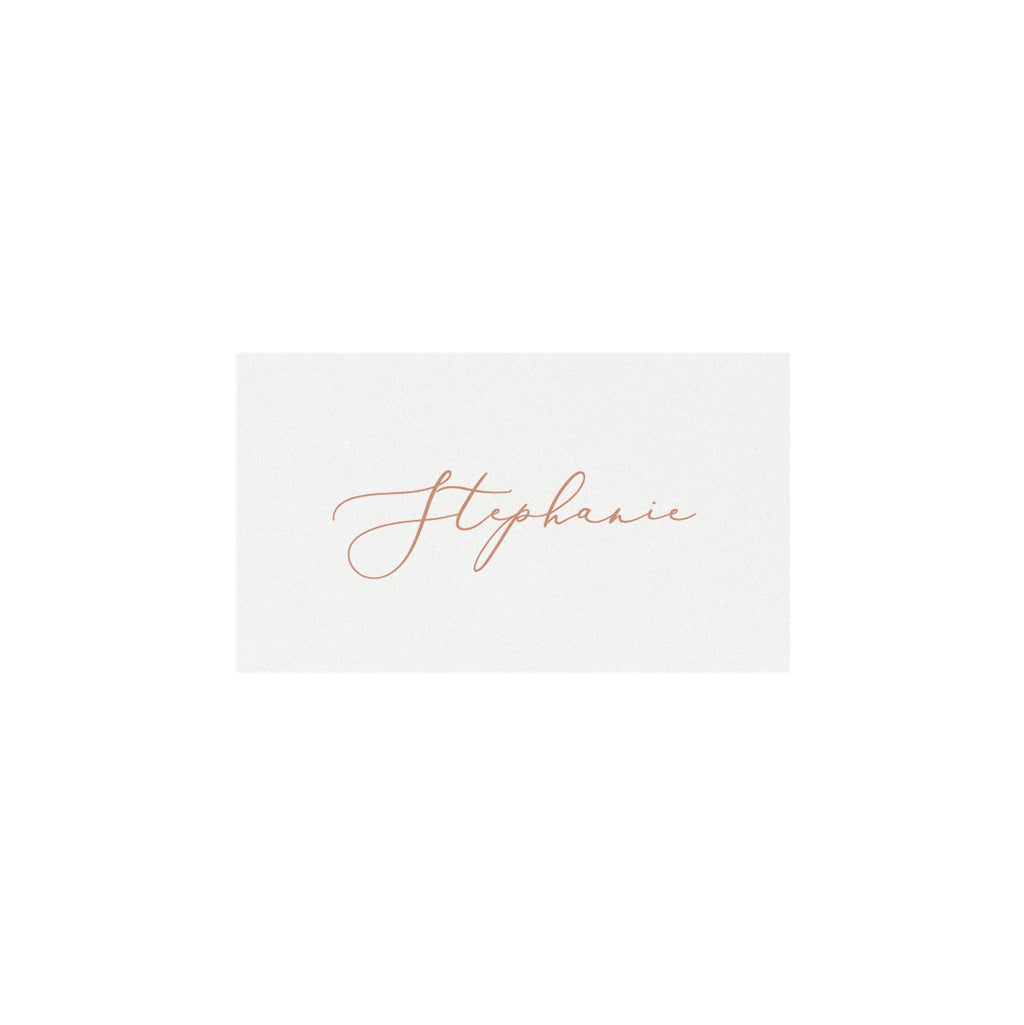 Blush Calligraphy Place Card Template: Editable Flat or Tented (Digital Download)