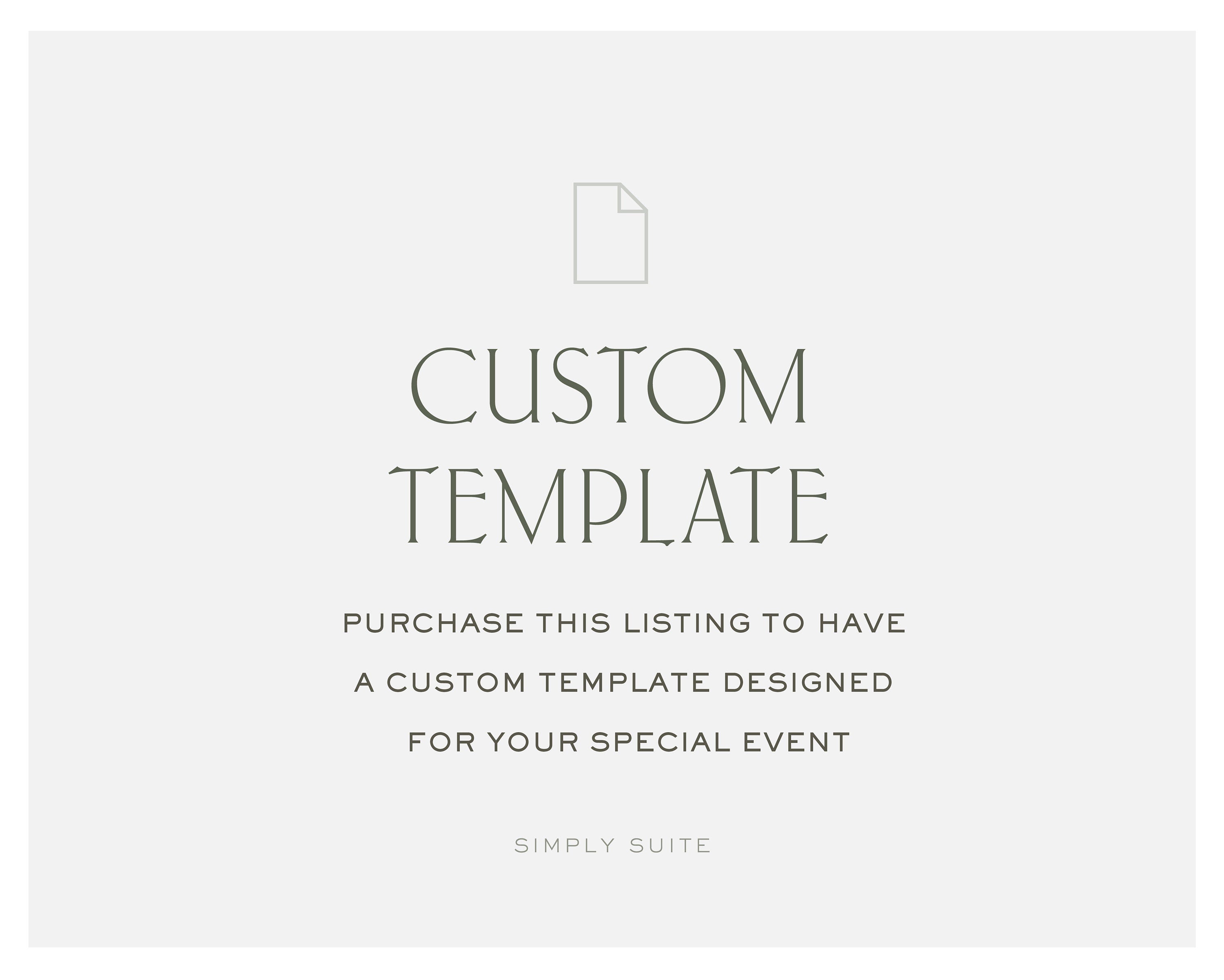 Custom Template Design