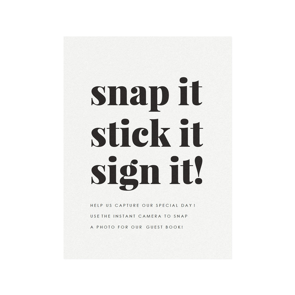 Fairfax Wedding Guest Book Sign: Modern Serif (PDF Template)