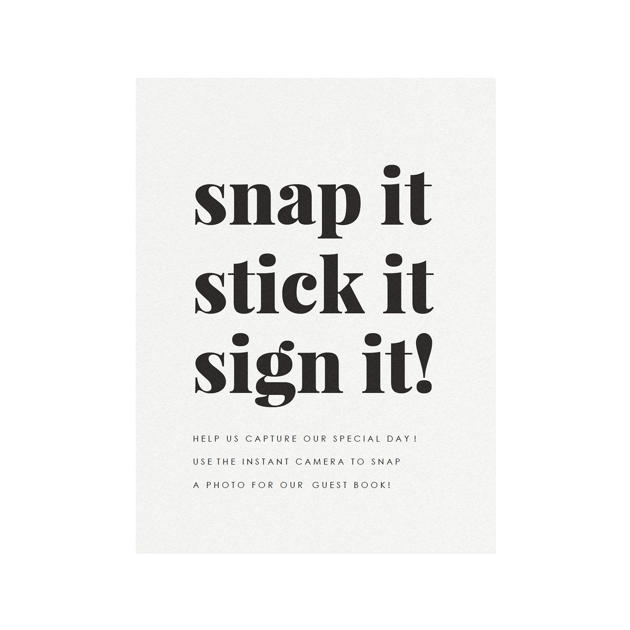 Fairfax Wedding Guest Book Sign: Modern Serif (PDF Template)