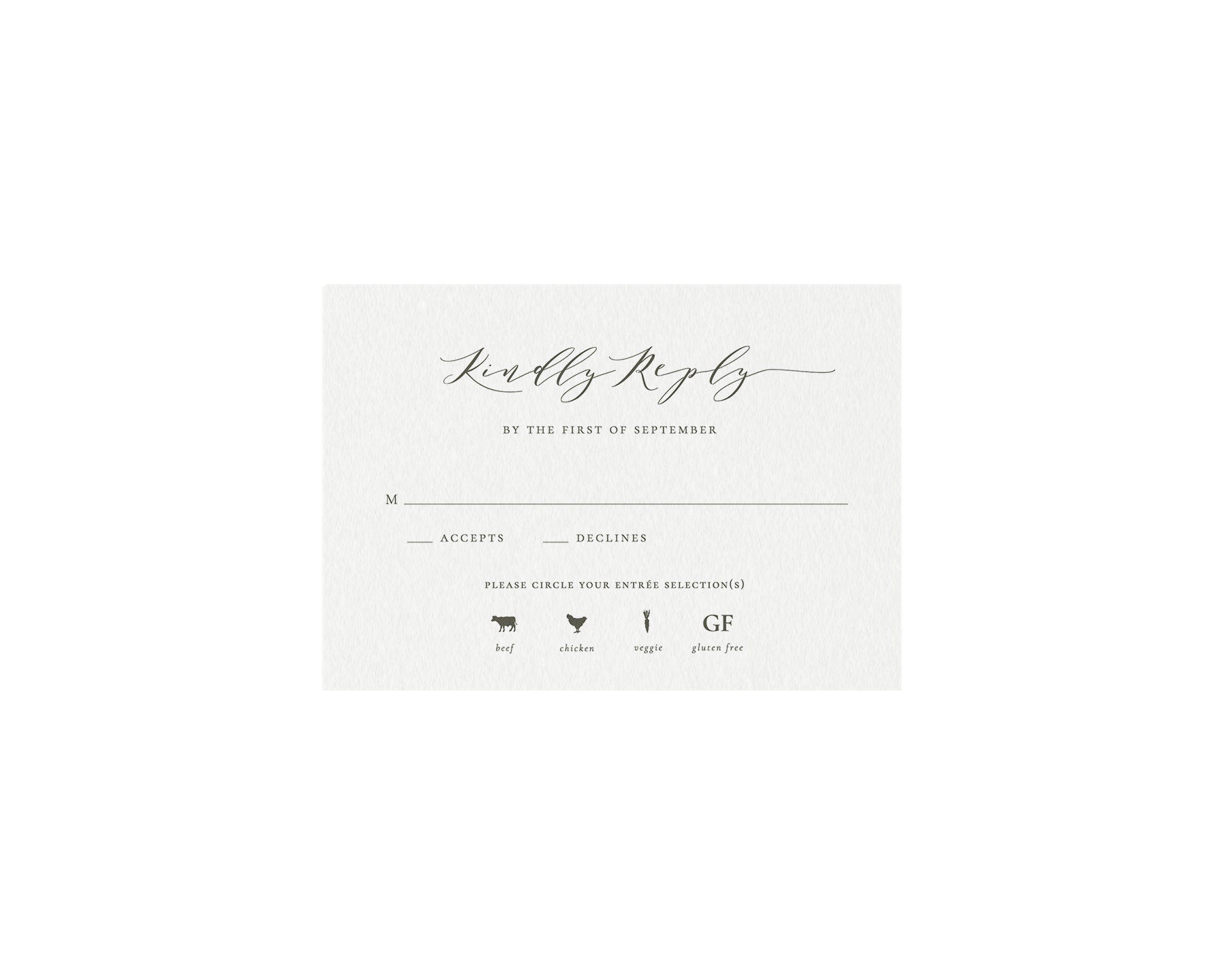 Slate Gray Wedding Invitation Suite: Minimalist Calligraphy (DIY Printable)