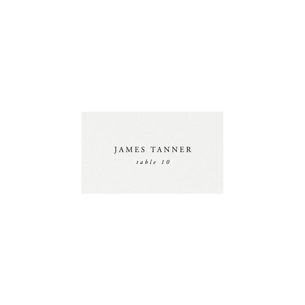 Gardner: Escort Card Template, 3.5x2, Flat AND Folded, Printable Full Name Escort Place Card, Classic, Templett, Instant Download