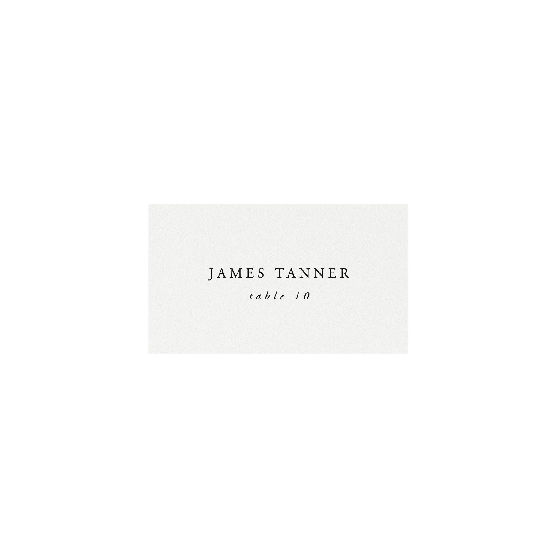 Gardner: Escort Card Template, 3.5x2, Flat AND Folded, Printable Full Name Escort Place Card, Classic, Templett, Instant Download