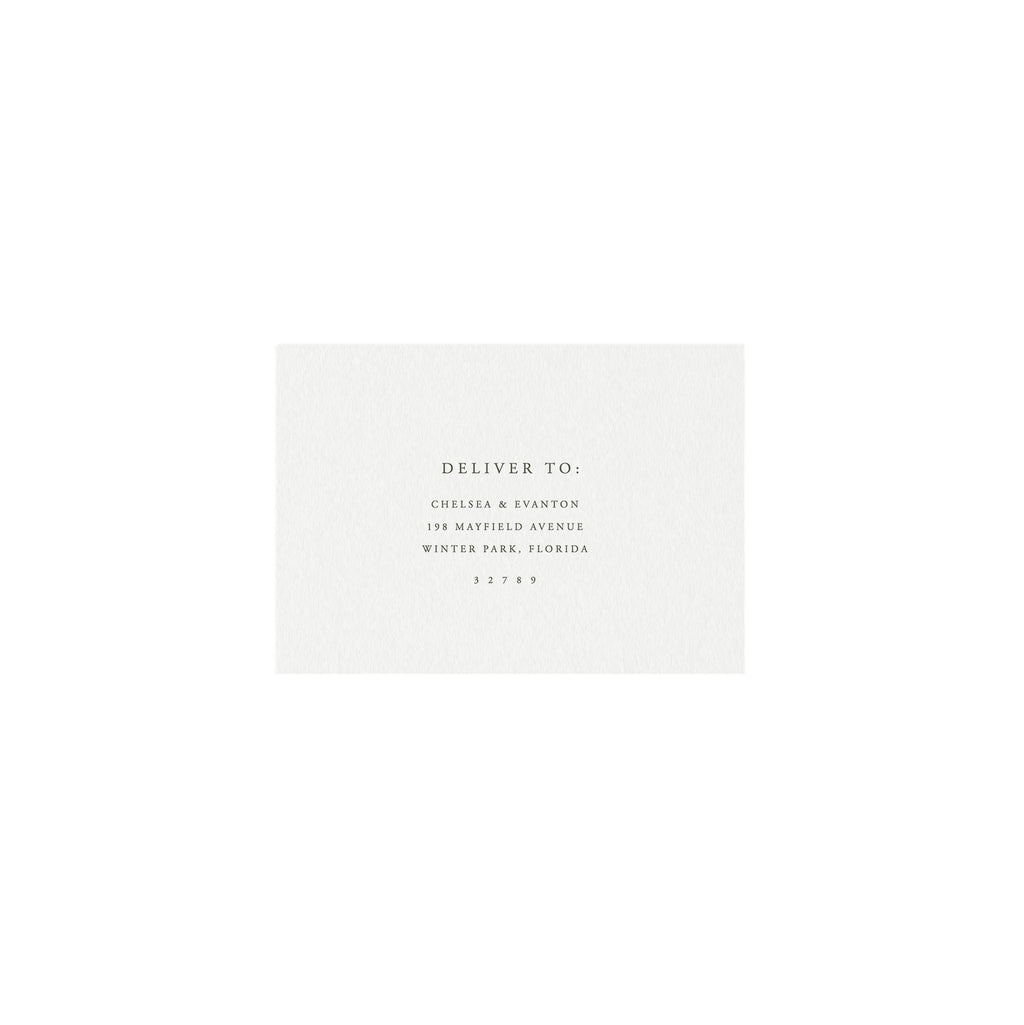 Classic Slate Gray RSVP Envelope Template: Elegant DIY Wedding (Instant Download)