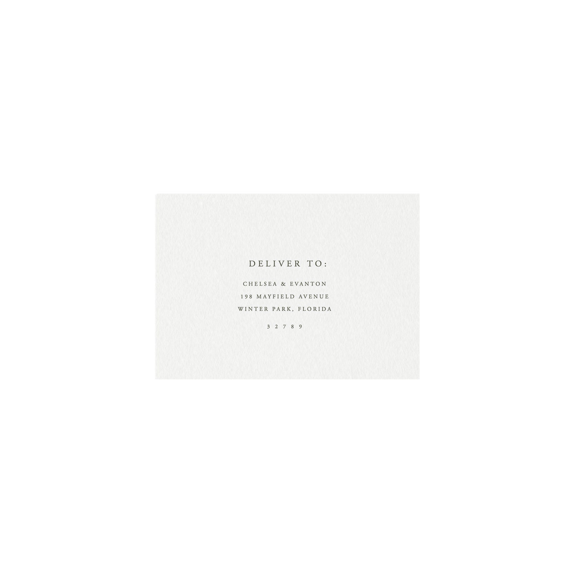 Classic Slate Gray RSVP Envelope Template: Elegant DIY Wedding (Instant Download)