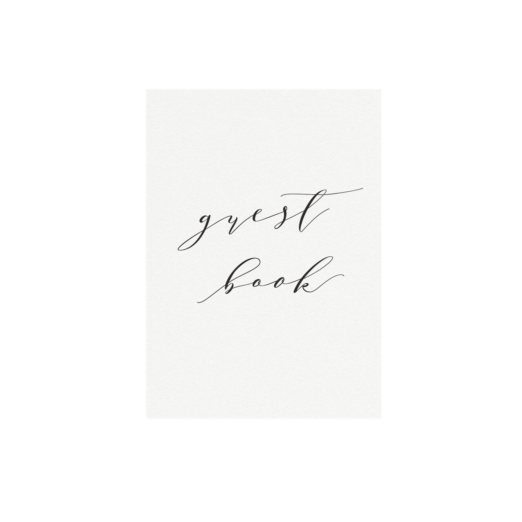 Melia Wedding Guest Book Sign: Elegant Calligraphy (PDF Instant Download)
