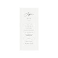 Calligraphy Wedding Menu Template: Minimalist Dinner Party (Editable PDF)