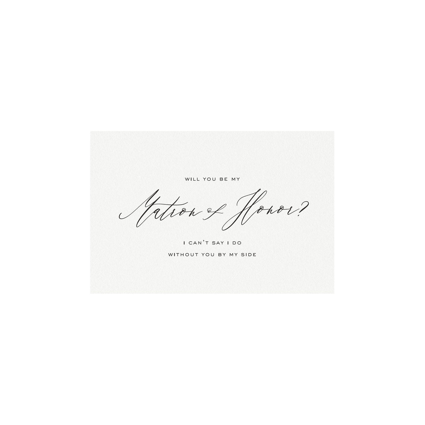 Bridesmaid Invitation: Calligraphy 4x6 Card, Reese Suite (PDF Download)