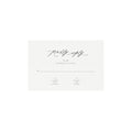 Calligraphy Wedding RSVP Card Template: Minimalist Enclosure (Printable PDF)