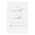 Pick a Seat Wedding Sign: Elegant Calligraphy, Melia Suite (PDF Download)