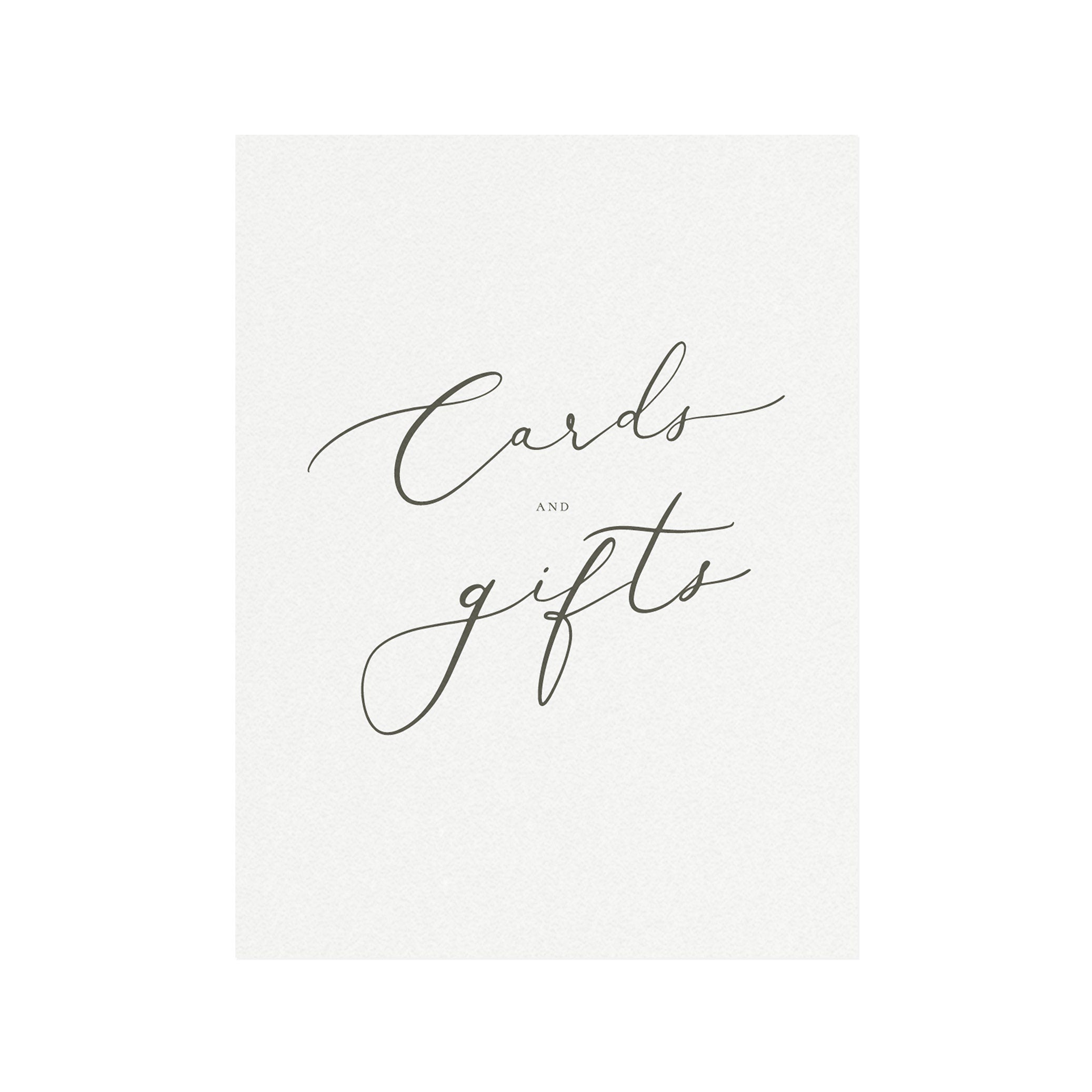 Calligraphy Cards & Gifts Wedding Sign: Slate Gray (PDF Download)