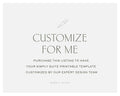 Instant Download Customization: Add Wording, Font, Color