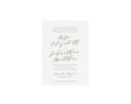 Slate Gray Wedding Invitation: 5x7 Minimalist Calligraphy (Templett Instant Download)