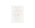 Blush Wedding Invitation Template: Minimalist Calligraphy (5x7 Printable, Instant Download)