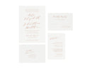 Blush Wedding Invitation Suite: Minimalist Calligraphy, 4-Piece (Digital Download)