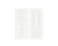Calligraphy Monogram Wedding Program Template: Gray Fine Art (Digital Download)