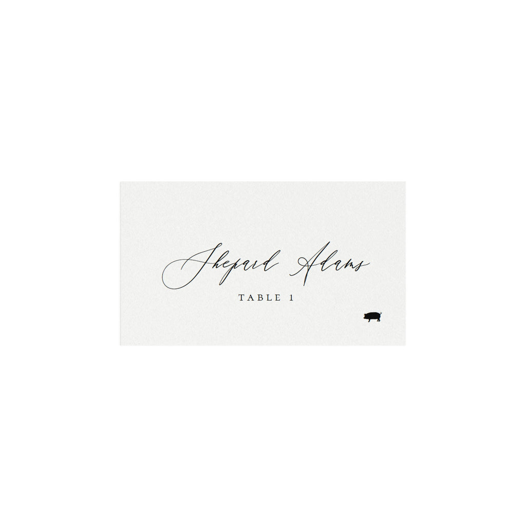 Adler: AVERY 5302 Escort Card Template with Meal Icons, 3.5x2 Folded and Flat Escort Card, Printable Calligraphy PDF Instant Download