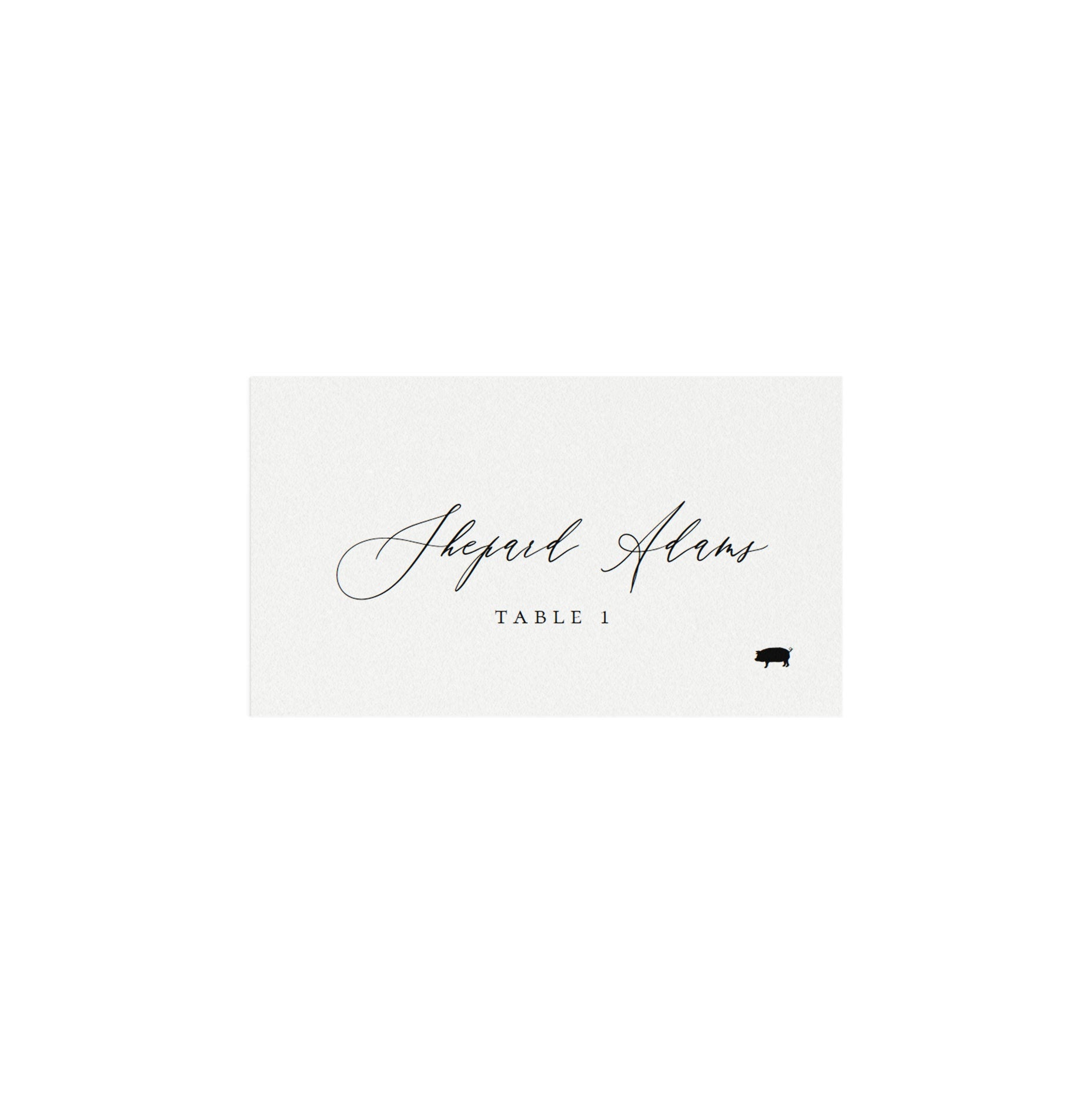 Adler: AVERY 5302 Escort Card Template with Meal Icons, 3.5x2 Folded and Flat Escort Card, Printable Calligraphy PDF Instant Download