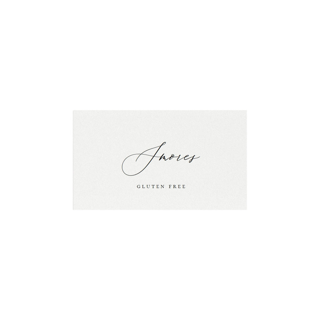 Adler Calligraphy Tent Card Template: Editable Buffet Cards (PDF Download)