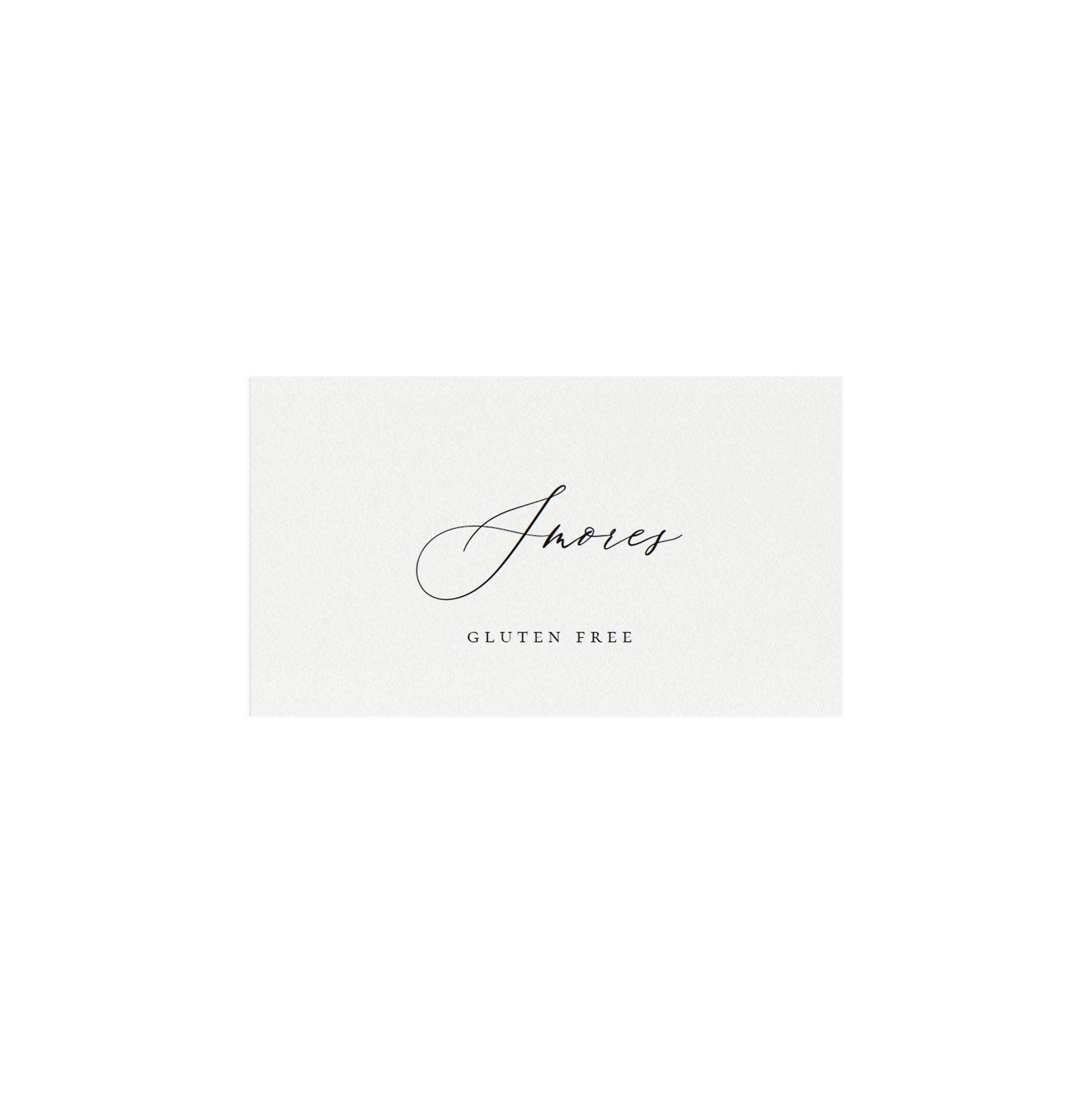 Adler Calligraphy Tent Card Template: Editable Buffet Cards (PDF Download)