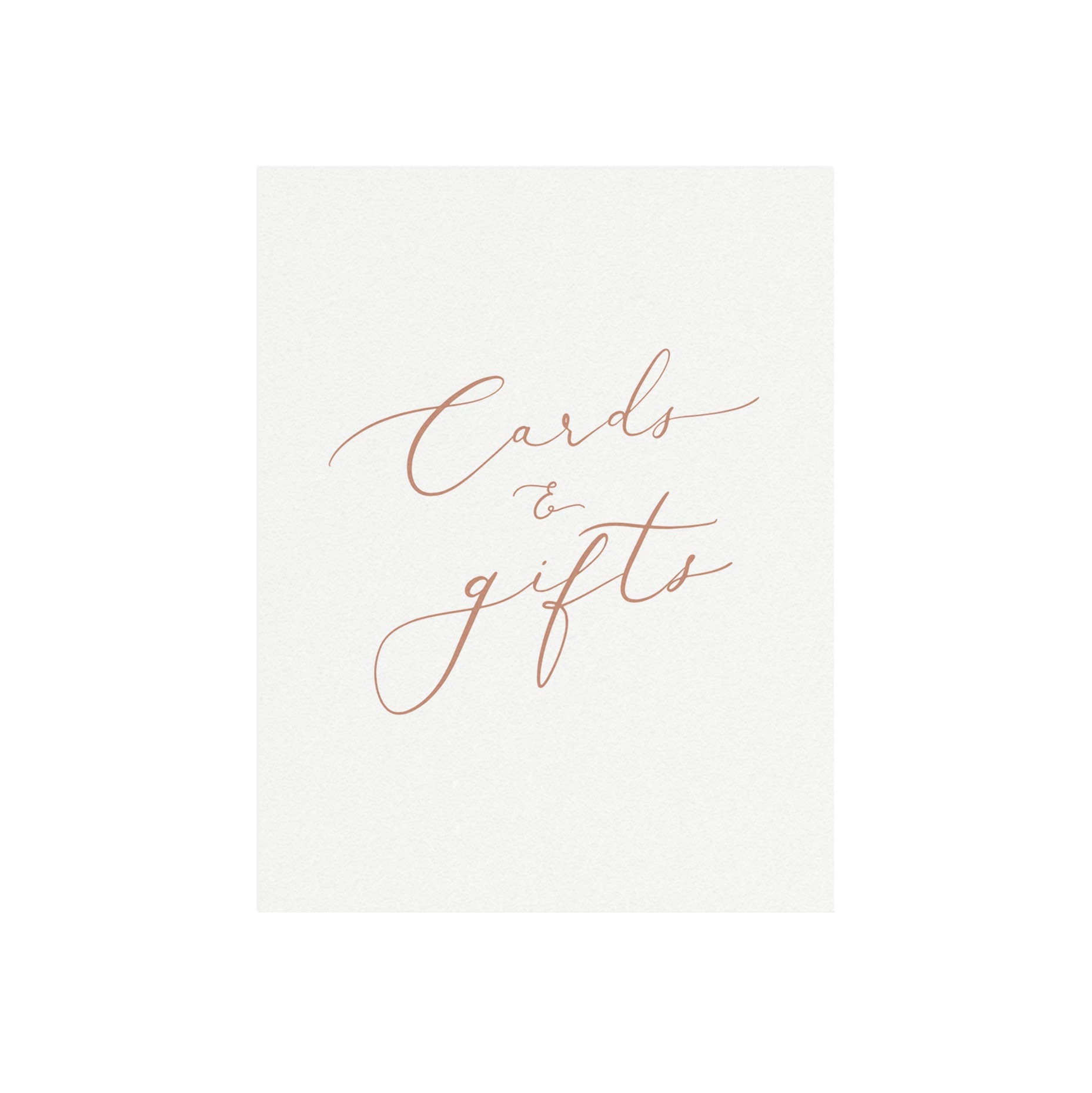Blush Calligraphy Cards & Gifts Wedding Sign (PDF Download)