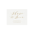 Gold Social Media Wedding Sign: Share the Love (Editable PDF Template)