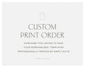ADD-ON: Custom Print Order