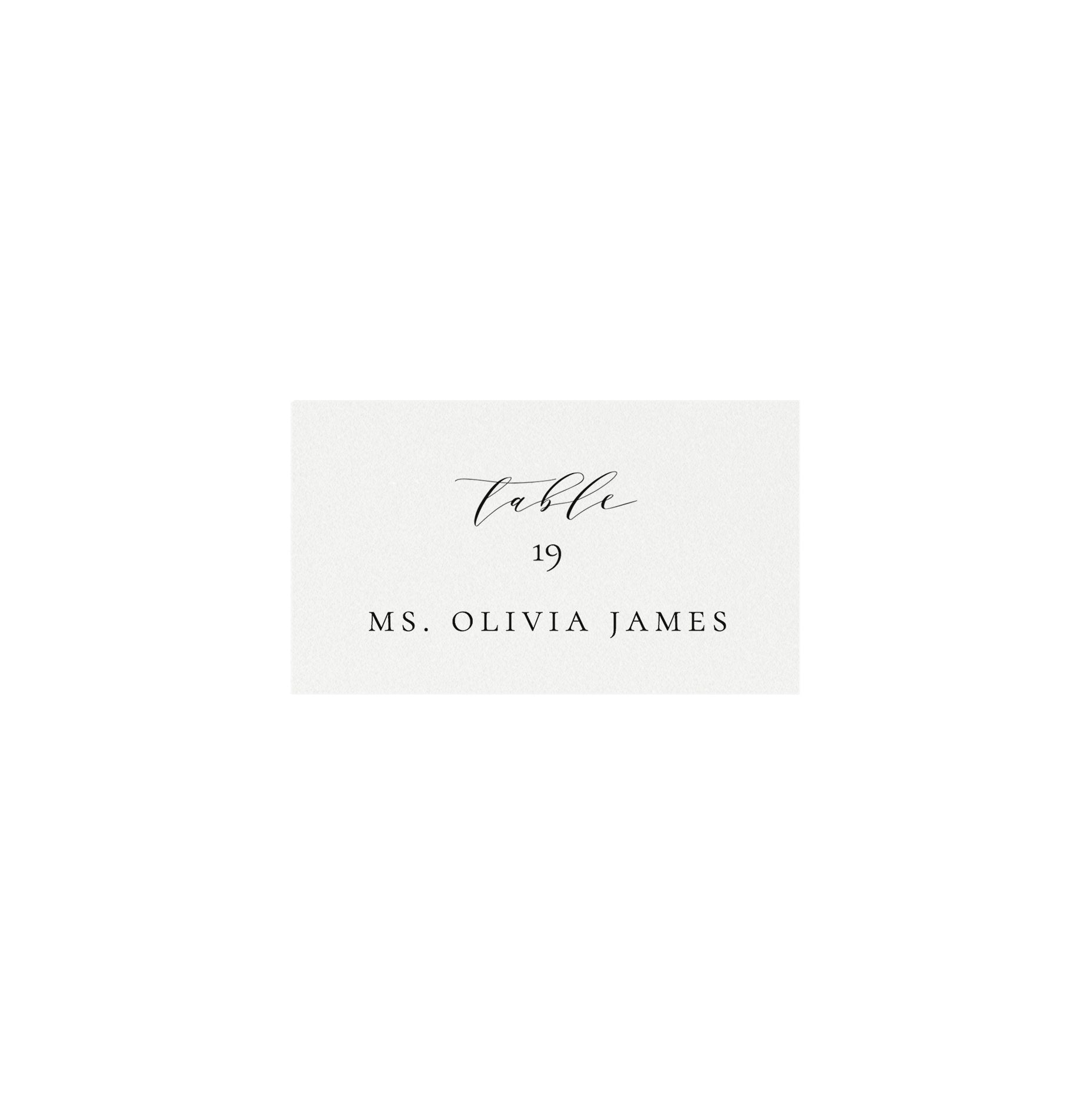 Melia: Printable Escort Card Template, 3.5x2, Wedding Escort Cards, Dinner Escort Cards, Seating Chart Alternative Templett Instant Download