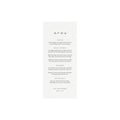 Calligraphy Wedding Menu Template: Minimalist 4x9 (Instant Download)