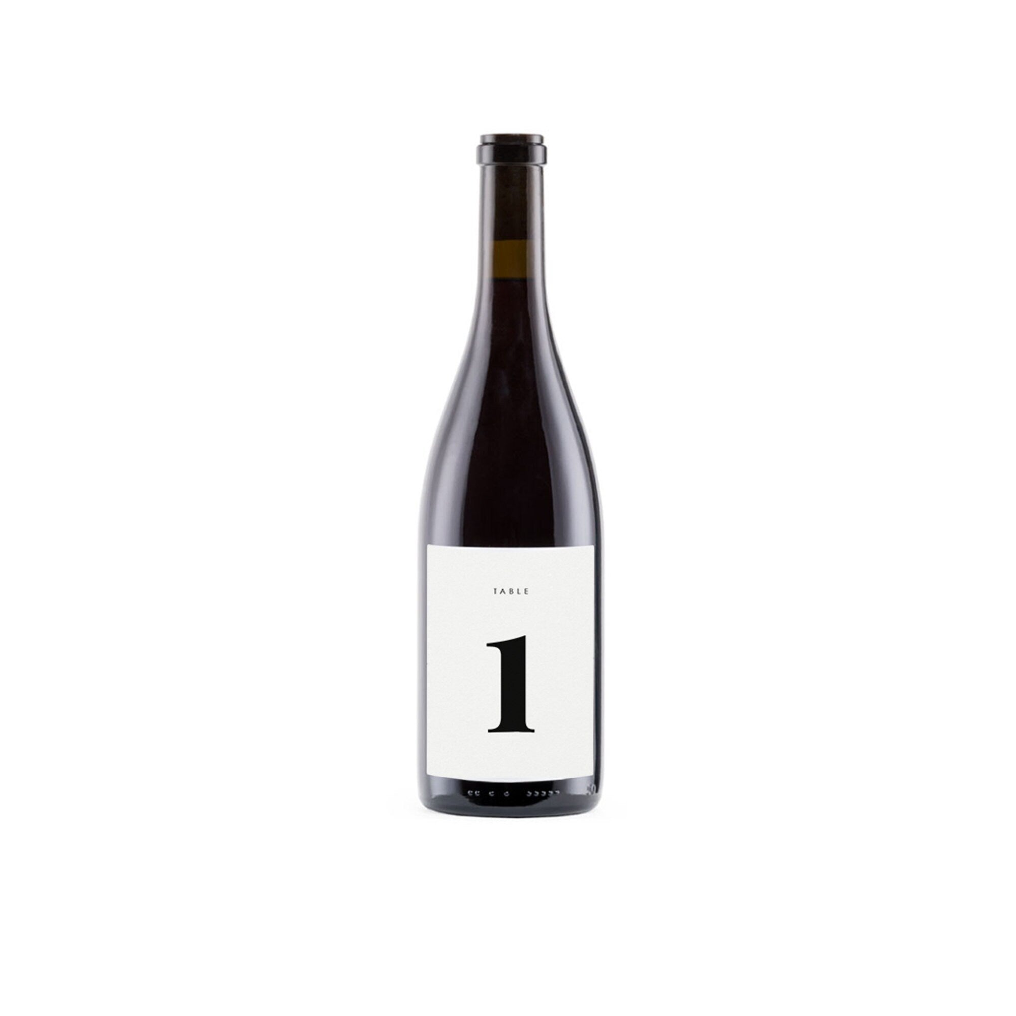 Fairfax Wine Label Table Number: Modern Wedding, Avery 22827 (PDF Download)