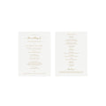 Gold Elegant Wedding Program Template: Editable 5x7 PDF (Instant Download)