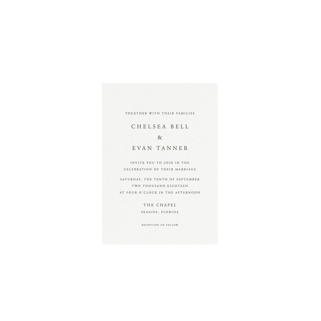 Classic Wedding Invitation Template: Elegant Serif DIY Kit (Instant Download)