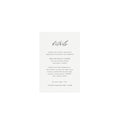 Calligraphy Wedding Details Card Template: Minimalist 4x6 (Instant Download)