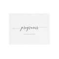 Navy Blue Wedding Program Sign: Adel Script, 8x10 (PDF Download)