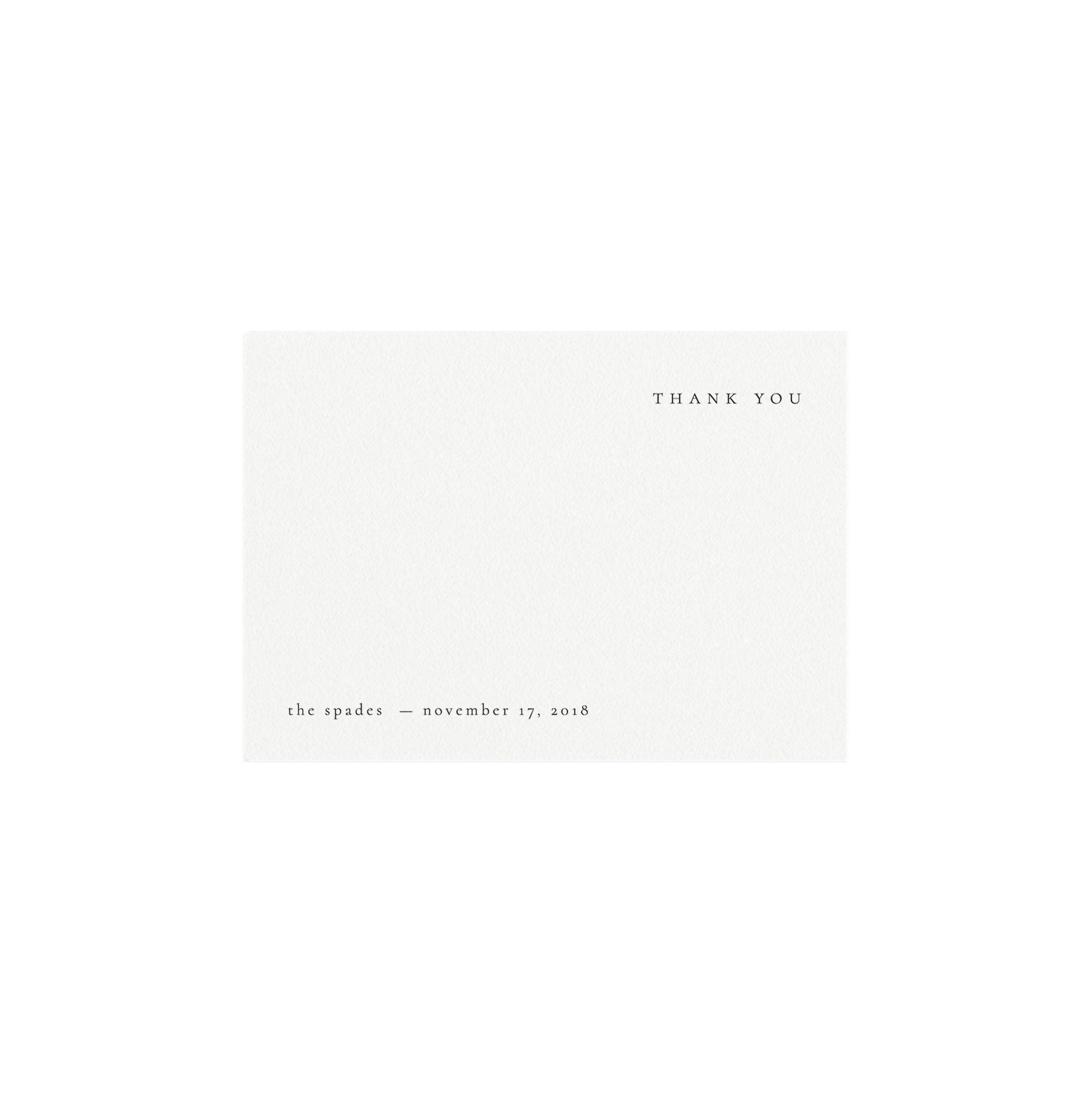 Minimalist Wedding Thank You Card Template: 5x7 Printable (Instant Download)