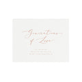 Blush Calligraphy Generations of Love Sign: 8x10 Printable Template