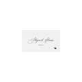 Adler: Escort Card Printable Template with Meal Icons, 3.5x2 FLAT and FOLDED, Calligraphy Tented Place Cards, Templett Instant Download