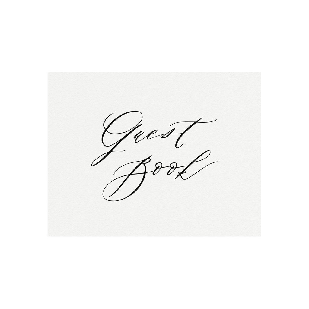 Calligraphy Guest Book Sign: Reese Wedding Template (Digital Download)