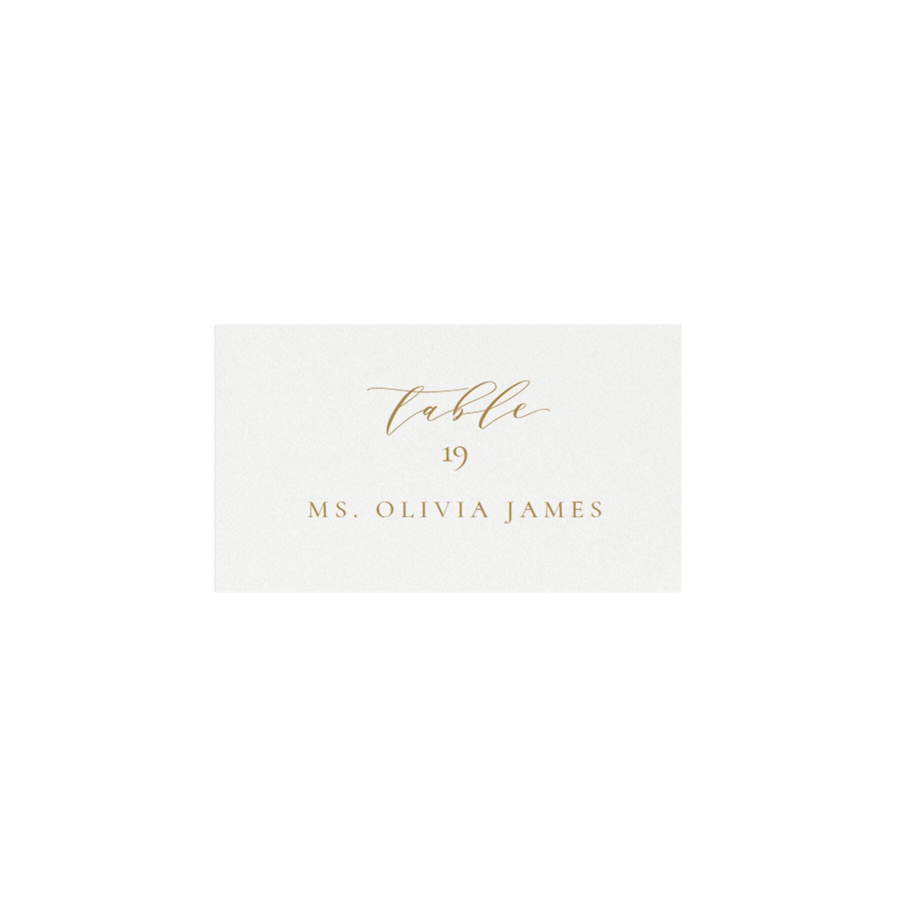 Melia: Gold Escort Card Template Avery 5302 3.5x2 Calligraphy Escort Card Classic Wedding, Simply Editable Place Card, PDF Instant Download
