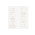 Elegant Calligraphy Wedding Program Template 4x9 (Instant Download)