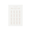 Blush Wedding Seating Chart Poster: Modern Calligraphy (24x36, Editable, Digital Download)