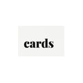 Fairfax Wedding Cards Sign: Modern Minimalist 4x6 (PDF Download)