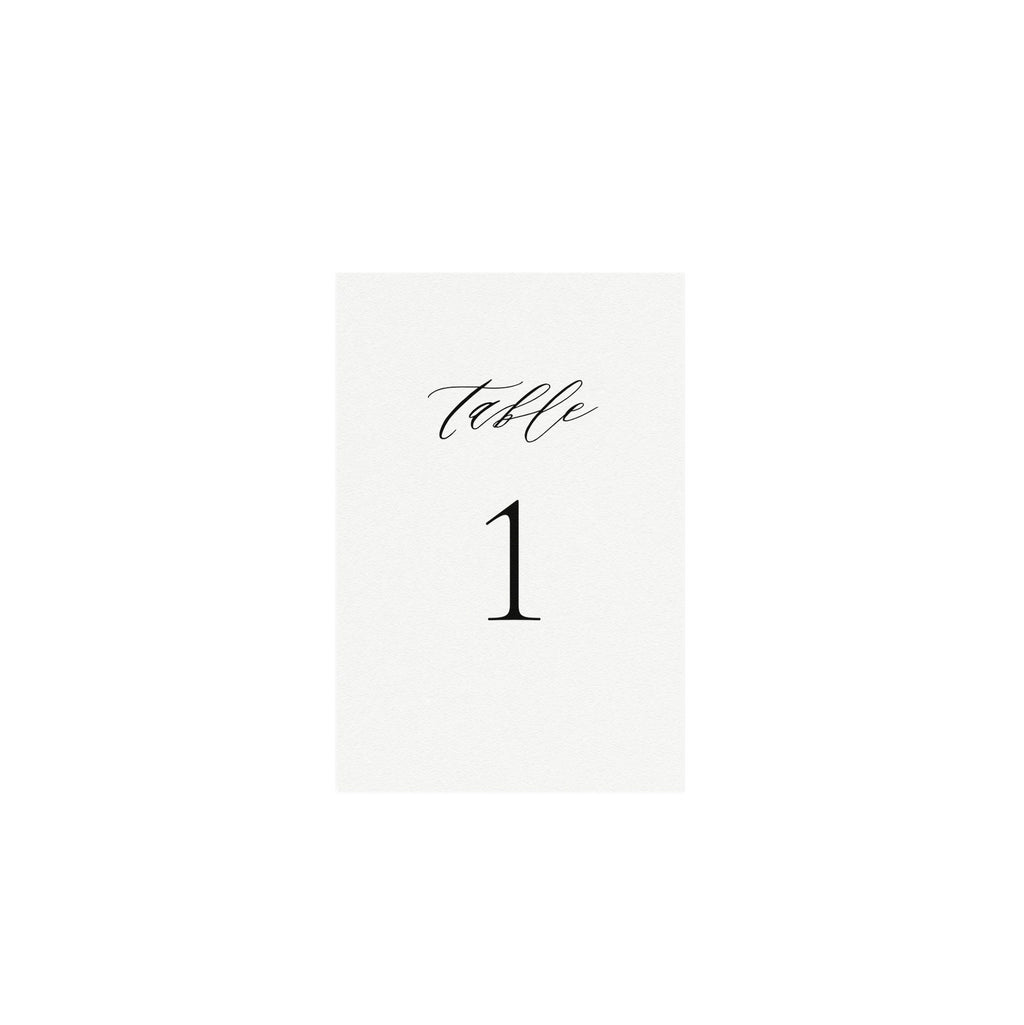 Calligraphy Table Number Template: 4x6 Printable (Instant Download)