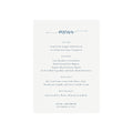 Navy Blue Calligraphy Wedding Menu Template: Minimalist (PDF)