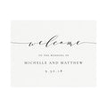 Calligraphy Wedding Welcome Sign Template: Melia, Printable (Digital Download)