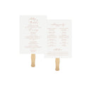 Rose Gold Catholic Wedding Program Fan Template: Blush Pink, Editable (Digital Download)