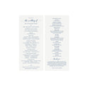 Navy Catholic Wedding Program Template: Modern Calligraphy (PDF Download)
