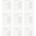Minimalist Wedding Seating Chart Template: 5x7 Editable Cards (Instant Download)